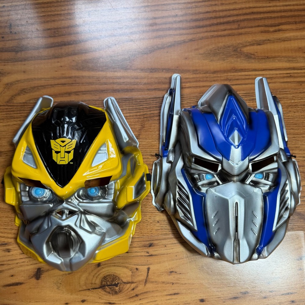 Transformers Optimus Prime & Bumblebee Mask Set 2014 Hasbro Disguise 1054MS01
